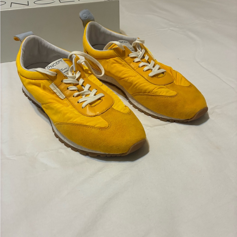 Moncler Women's Bright Yellow Athletic Shoes